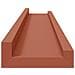 Scaffale da parete 2 pcs Rosso 60 x 9 x 3 cm Legno multistrato - Foto miniatura 8