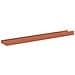 Scaffale da parete 2 pcs Rosso 60 x 9 x 3 cm Legno multistrato - Foto miniatura 9