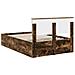 Struttura del letto Rovere fumé 120 x 190 cm Legno multistrato - Foto miniatura 9