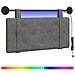Testiera sospesa Con luce LED Grigio Scuro Velluto - Foto miniatura 1