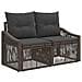 Set Divano da Giardino 4 pcs Grigio polyrattan - Foto miniatura 3