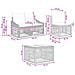 Set Divano da Giardino 4 pcs Grigio polyrattan - Foto miniatura 7