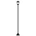 Set di Lampioni with LED Bulb 2 pz Nero 16 x 16 x 156 cm - Foto miniatura 5