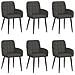 Sedie da pranzo 6 pcs Similpelle Nero 57 x 50 x 85 cm - Foto miniatura 1