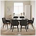 Sedie da pranzo 6 pcs Similpelle Nero 57 x 50 x 85 cm - Foto miniatura 2