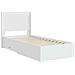 Struttura del letto con stoccaggio e testata Bianco 90 x 190 cm - Foto miniatura 5