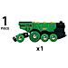 Grande Locomotiva Verde a Batteria - Foto miniatura 4