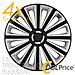 Copricerchi Auto Universali 13 Pollici Tech-one Trend Dc Rc Black Silver 31590 - Foto miniatura 1