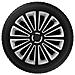 Copricerchi Auto Universali 13 Pollici Tech-one Trend Dc Rc Black Silver 31590 - Foto miniatura 2
