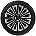 Copricerchi Auto Universali 13 Pollici Tech-one Trend Dc Rc Black Silver 31590 - Foto miniatura 9