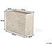 Vaso Rettangolare Per Interno Ed Esterno Beige 29x70x50cm Edessa - Foto miniatura 9