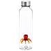 Bottiglia Octopus Acqua 0,5 Lt Tappo In Acciaio Inox Ideale Per Comodino E Ufficio, Borosilicato 23 Cm - Foto miniatura 1