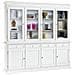 Jaqueline - Credenza Con Vetrina In Legno Massello Cm 205 X 42 X 205 H - Foto miniatura 1