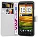 Custodia Compatibile Con Htc One X / X+ In Bianco Fumo - Coperchio Protettiva Con Chiusura Magnetica, Funzione Stand E Tasca Per Le Carte - Foto miniatura 2