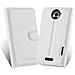Custodia Compatibile Con Htc One X / X+ In Bianco Fumo - Coperchio Protettiva Con Chiusura Magnetica, Funzione Stand E Tasca Per Le Carte - Foto miniatura 3