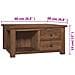 Tavolino da Caffè 68x68x33 cm in Legno Massello di Teak - Foto miniatura 8