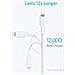 Usb C A Lightning Cavo 6 Piedi Di Apple Mfi Certificato Powerline Ii Per Iphone 11 Pro Max X Xs Xr Xs Max 8 Inoltre Supporta Power Delivery (da Utilizzare Con Tipo C Caricabatterie) (bianco)  - Foto miniatura 2