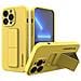 Kickstand Case Custodia Cover Protettiva Per Iphone 13 Mini Giallo - Foto miniatura 1
