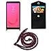 Catena Di Telefoni Cellulari Compatibile Con Samsung Galaxy J8 2018 In Rosso Blu Bianco - Coperchio Protettivo In Silicone Con Anelli D'argento, Cinturino In Corda E Custodia Staccabile - Foto miniatura 6
