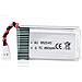 3 Pezzi Batteria Lipo Ricaricabile (3.7v, 850 Mah Lipo) Per Rc Droni Quadricotteri Syma X5sc X5sw - Foto miniatura 6