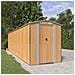 Capanno Giardino Marrone Chiaro 192x772x223 Cm Acciaio Zincato - Foto miniatura 1