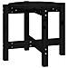 Tavolino Da Salotto Nero 52,5x45 Cm In Legno Massello Di Pino - Foto miniatura 2