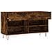 Panca Porta Scarpe Rovere Fumo 102x35x55 Cm Legno Multistrato - Foto miniatura 6