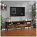 Mobile Porta Tv Rovere Fumo 150x30x44,5 Cm In Legno Multistrato - Foto miniatura 1