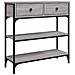 Tavolino Consolle Grigio Sonoma 72,5x25x75 Cm Legno Multistrato - Foto miniatura 2