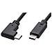Usb3.1cc1ra Cavo Usb 1 M Usb 3.2 Gen 2 [3.1 Gen 2] Usb C Nero (usb-c Cable 1m, 3.2 Gen2, One - End Angled, - Foto miniatura 1