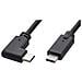 Usb3.1cc1ra Cavo Usb 1 M Usb 3.2 Gen 2 [3.1 Gen 2] Usb C Nero (usb-c Cable 1m, 3.2 Gen2, One - End Angled, - Foto miniatura 2