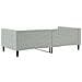 Letto Da Giorno Grigio Chiaro 100x200 Cm In Velluto - Foto miniatura 4