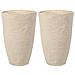 Set Di 2 Vasi Beige Sabbia 51 X 51 X 71 Cm Camia - Foto miniatura 2