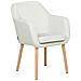 Sedia Da Pranzo Velluto Bianco Yorkville Ii - Foto miniatura 8