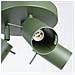 Lampada Da Soffitto Ring 3p Verde Oliva Sl. 1503 - Moderno Lampada Da Soffitto Verde Oliva 18.5x19.5x19.5 Cm - Foto miniatura 6