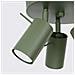 Lampada Da Soffitto Ring 3p Verde Oliva Sl. 1503 - Moderno Lampada Da Soffitto Verde Oliva 18.5x19.5x19.5 Cm - Foto miniatura 8