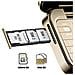 Telefono Servo I16 Oro 16 GB Dual Sim Display 1.77" HD+ Micro USB V2.0 Radio Fm - Foto miniatura 5