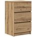 Comodini con 3 Cassetti 2 pz Rovere Artigianale 39x35x65 cm - Foto miniatura 8