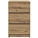 Comodini con 3 Cassetti 2 pz Rovere Artigianale 39x35x65 cm - Foto miniatura 9