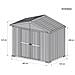 Box Attrezzi Casetta Giardino In Acciaio Zincato 327x155cm X H2.15m - 114kg - 5.06mq - Bianco - Foto miniatura 5