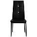 Lusso Casadino -  Sedie Da Pranzo 6 Pz Nere In Similpelle - Foto miniatura 3