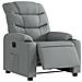 Poltrona Elettrica Reclinabile Grigio Chiaro in Tessuto - Foto miniatura 3