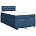 Giroletto a Molle con Materasso Blu 120x190 cm in Tessuto - Foto miniatura 1