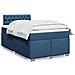 Giroletto a Molle con Materasso Blu 120x190 cm in Tessuto - Foto miniatura 2