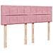 Struttura Letto Pouf con Materasso Rosa 140x190 cm in Velluto - Foto miniatura 7