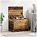 Cassa di stoccaggio  con coperchio in legno vecchio 60x42x46 cm in legno ingegnerizzato - Foto miniatura 2