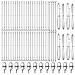 Posts per recinzione con basi 52 pezzi Ø32mm 90cm Acciaio zincato - Foto miniatura 3