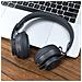 2 Cuscinetti Auricolari Di Ricambio Compatibili Con Logitech Zone Wireless - Cuscinetti In Schiuma Di Memoria Pu Grigia - Foto miniatura 4