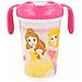 Tazza Da 320 Ml Decorazione Principesse Fatate Per Bambini Con Punta E Maniglie, Rosa - Foto miniatura 1