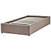 Letto Con Ottomano Senza Testata Bouclé Dinan 90 X 200 Cm Tortora - Foto miniatura 4